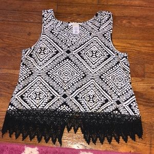 Tulip top lace bottom